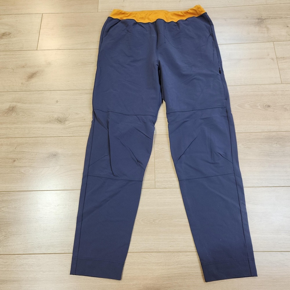 Cotopaxi Baja Pants Mens Large Blue Woven‎ Colorblock Elastic Waist Stretch